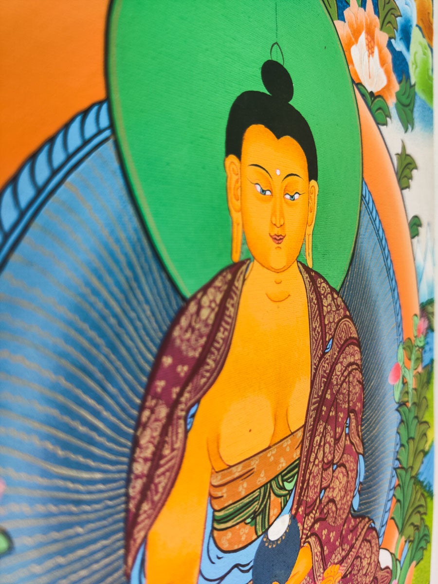 Shakyamuni Buddha Thangka Painting - Lucky Thanka