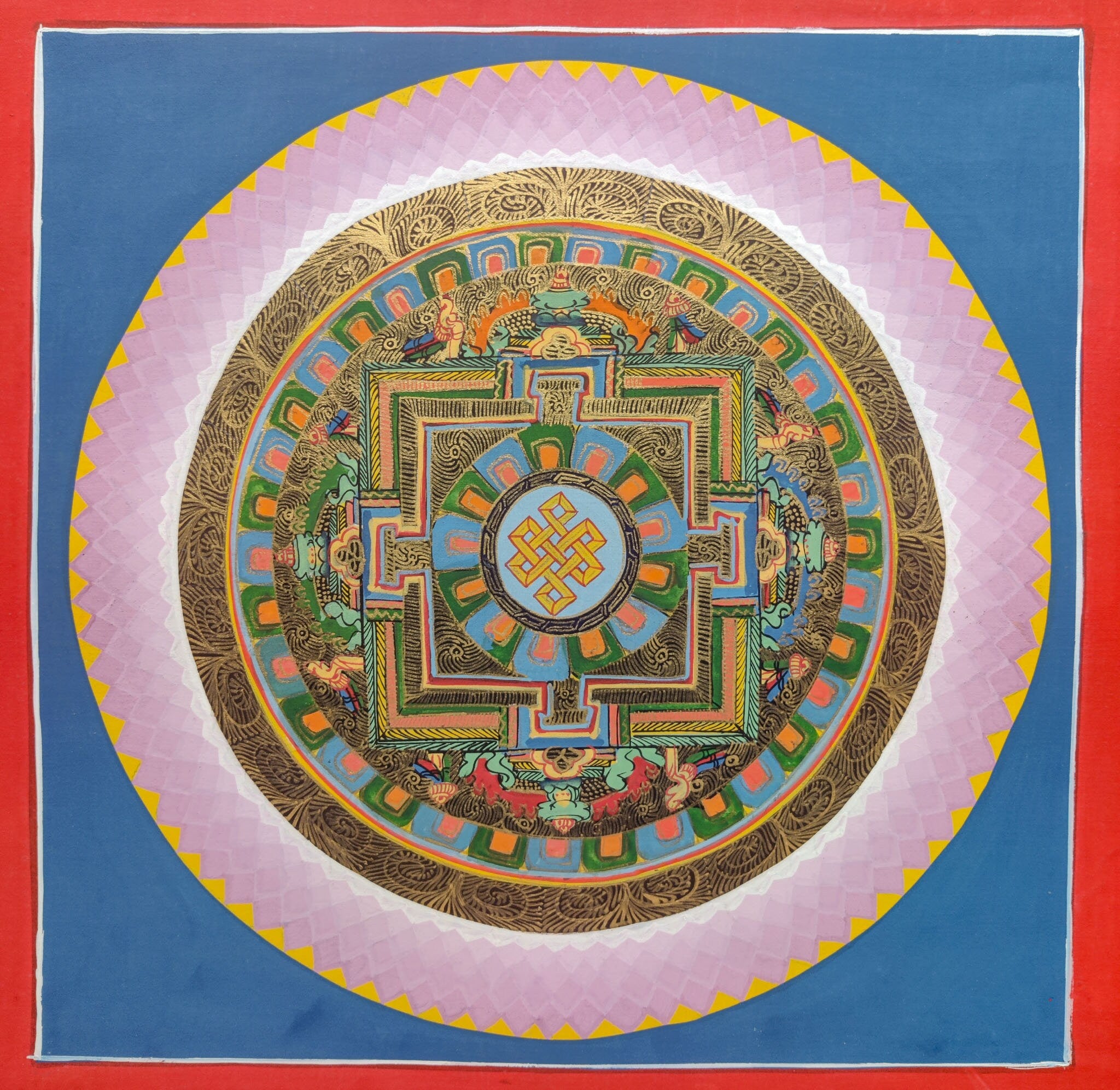 Sky Blue Mandala - Lucky Thanka