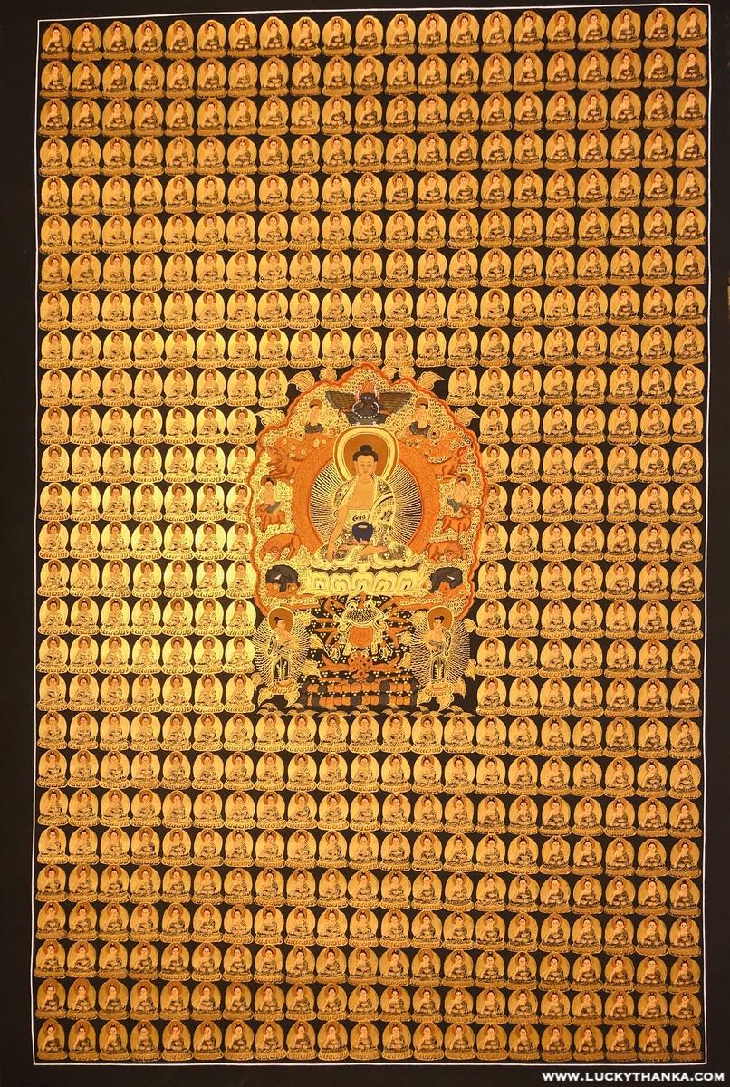 Shakyamuni Buddha Thangka - Lucky Thanka