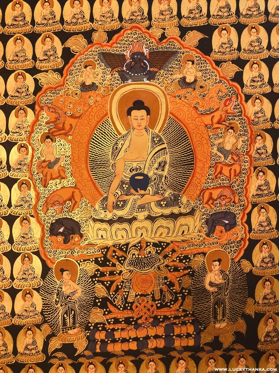 Shakyamuni Buddha Thangka - Lucky Thanka