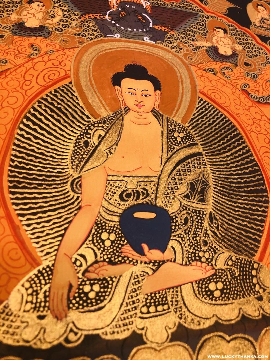 Shakyamuni Buddha Thangka - Lucky Thanka