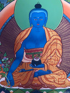 Thangka of Medicine Buddha art - Lucky Thanka