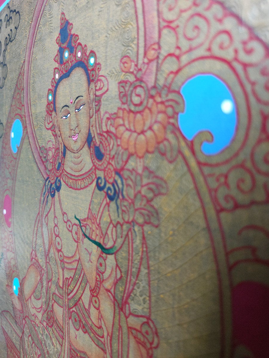 Future Buddha, Maitreya - Lucky Thanka