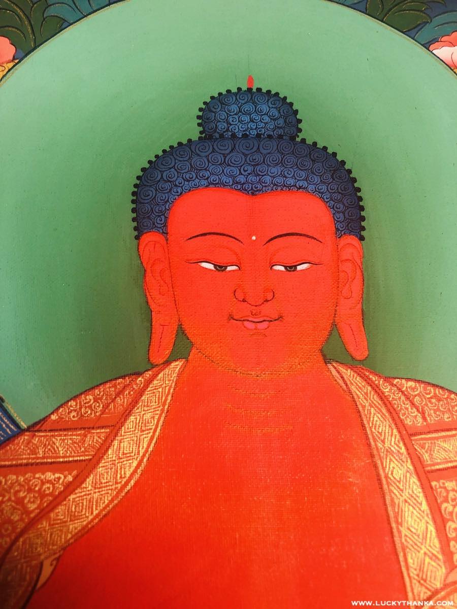 Amitabha Buddha Thangka Painting - Lucky Thanka