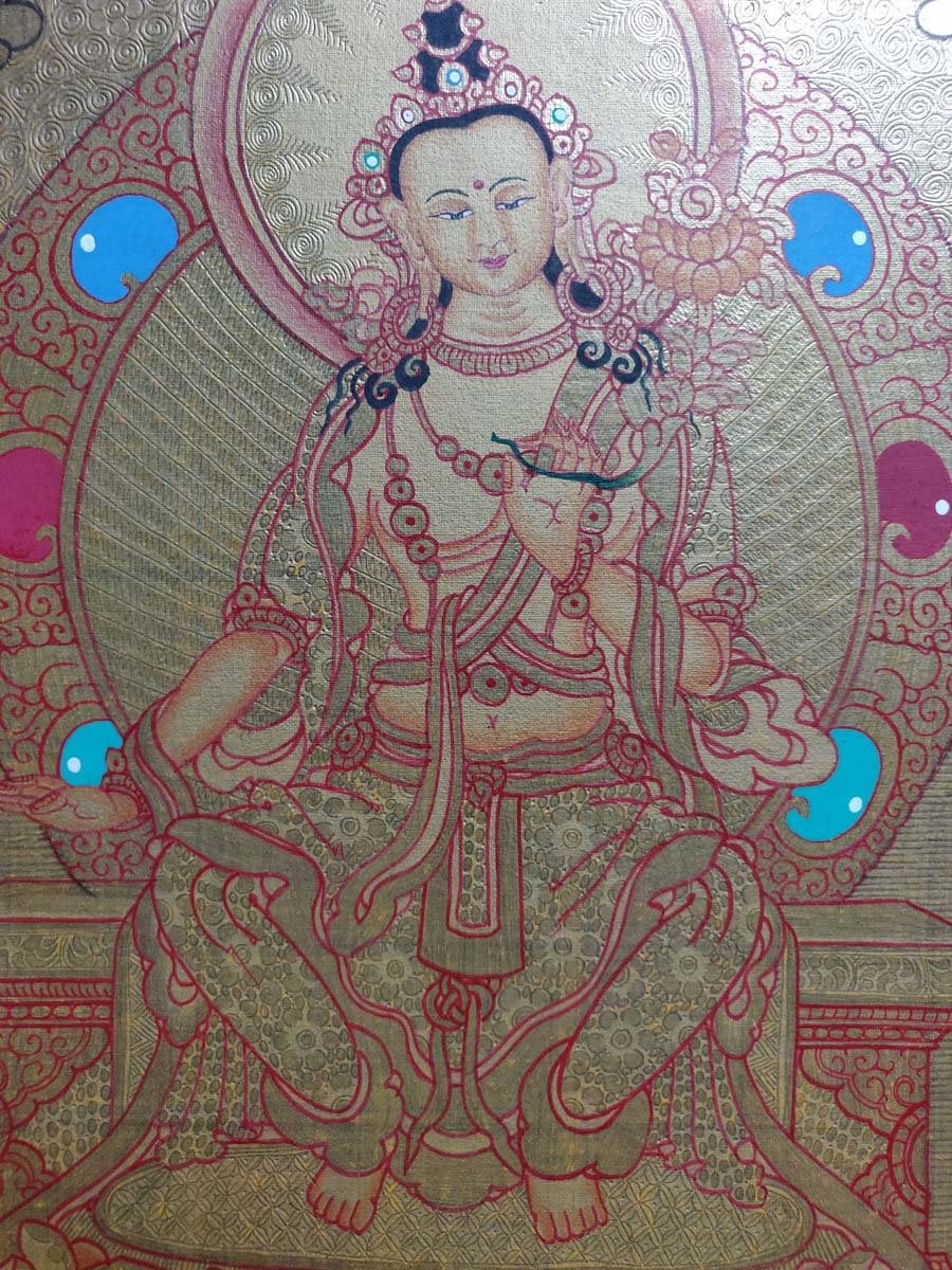 Future Buddha, Maitreya - Lucky Thanka