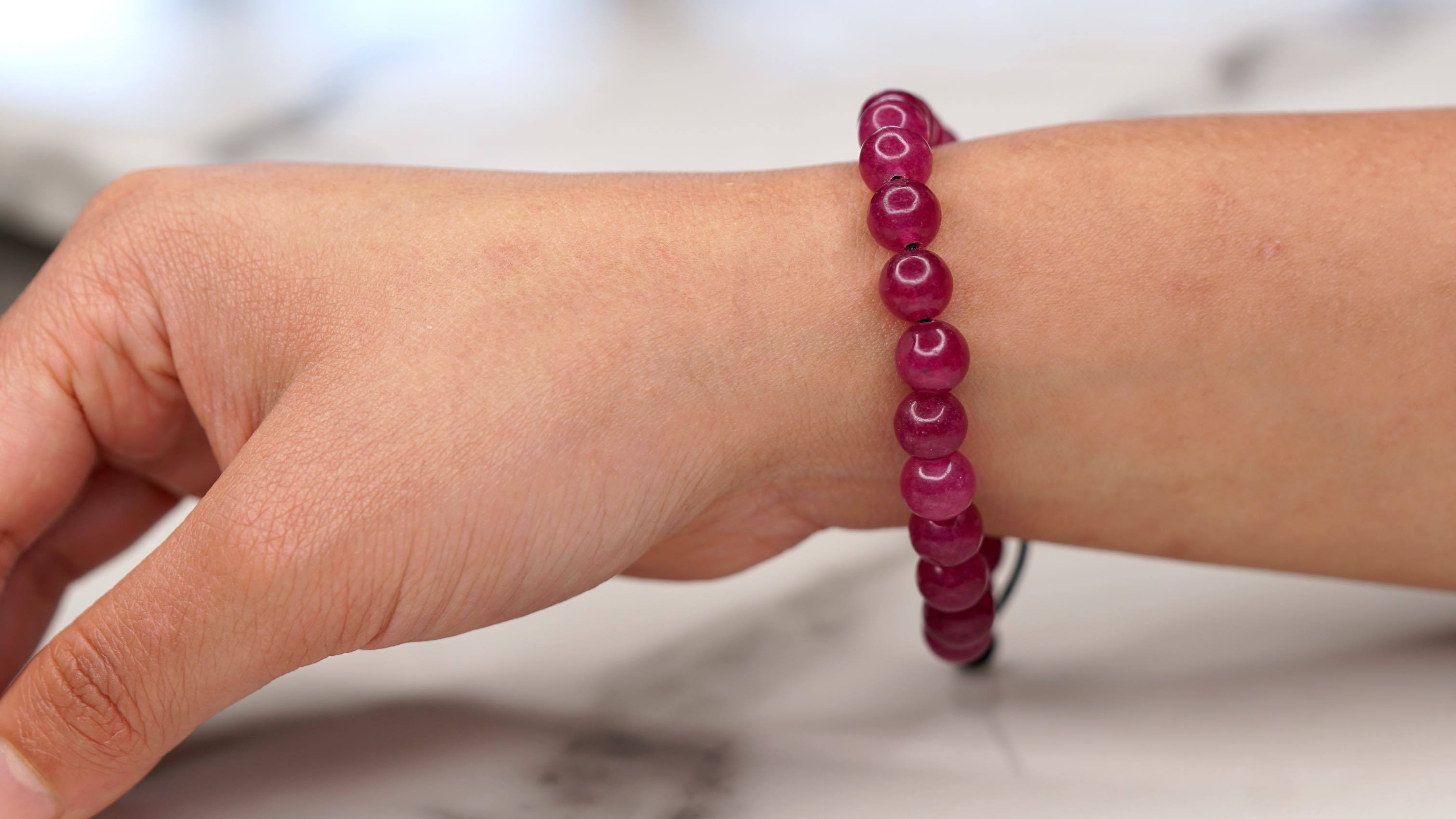 Ruby Stone Bracelet for Creativity and Self Confidence - Lucky Thanka