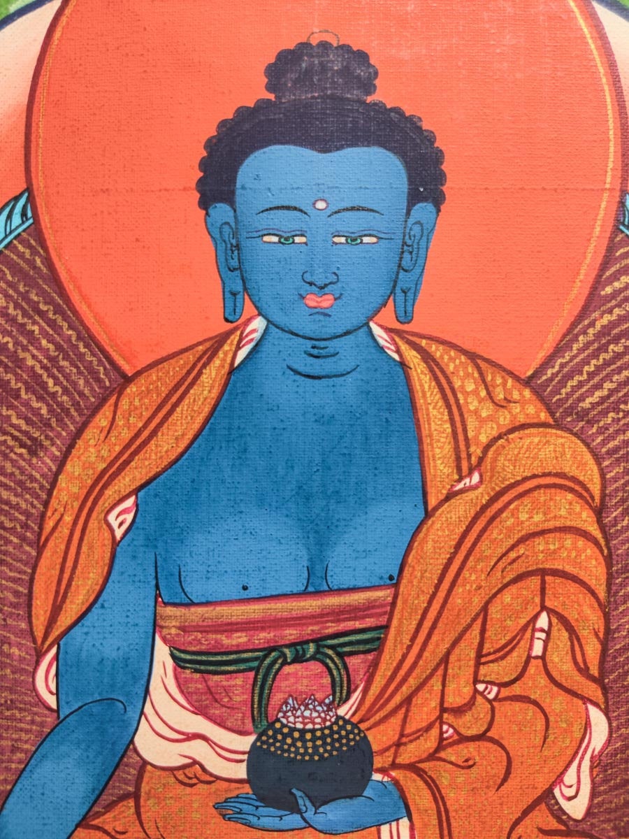 Bhaisajyaguru, Medicine Buddha - Lucky Thanka