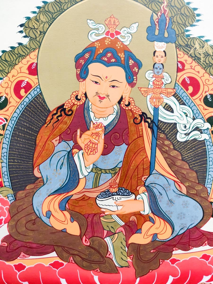 Guru Padmasambhava or Guru Rinpoche Thangka - Lucky Thanka