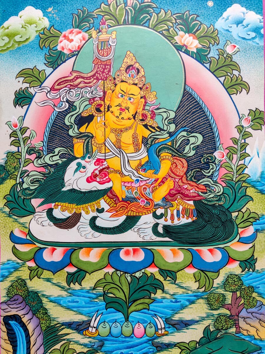 Jahambala Thangka - Lucky Thanka