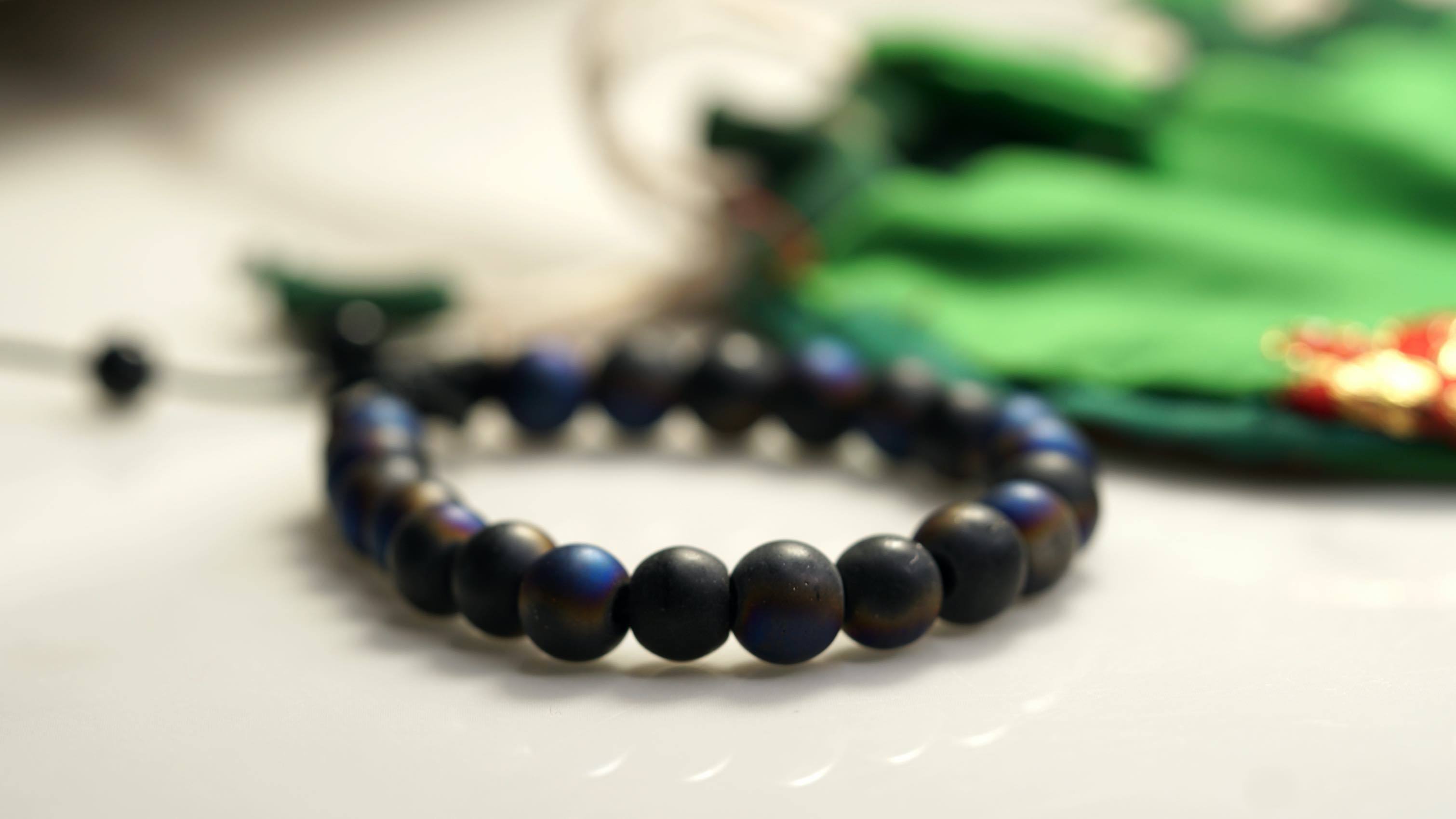 Hand Wrist Natural Stone Bracelet | Druzy Bead - Lucky Thanka