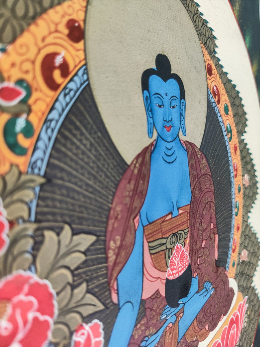 Paradise of Medicine Buddha - Lucky Thanka