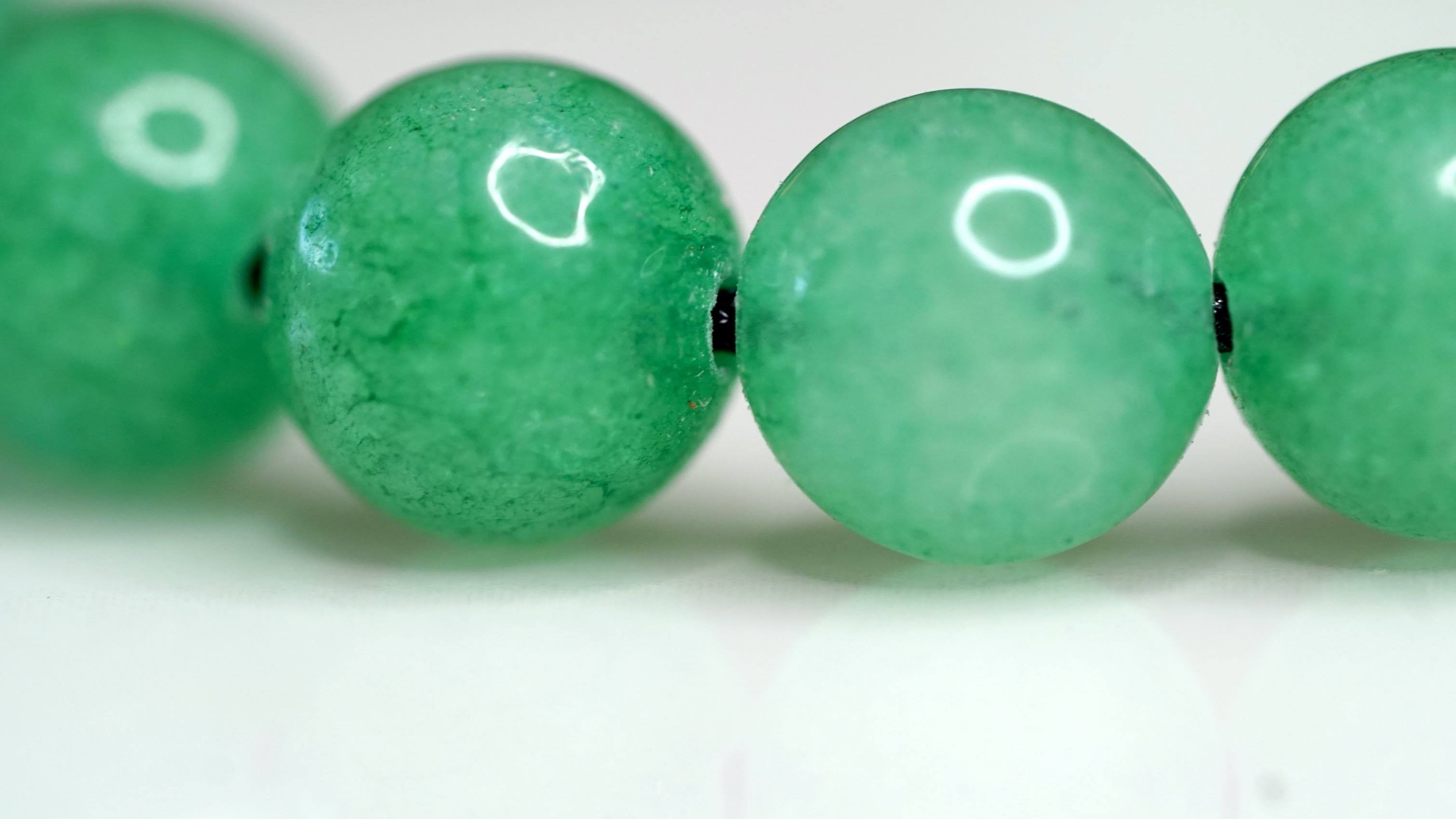 Jade Bracelet for Heart Chakra | Handmade Wrist Mala - Lucky Thanka