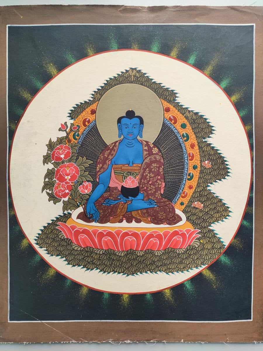 Paradise of Medicine Buddha - Lucky Thanka