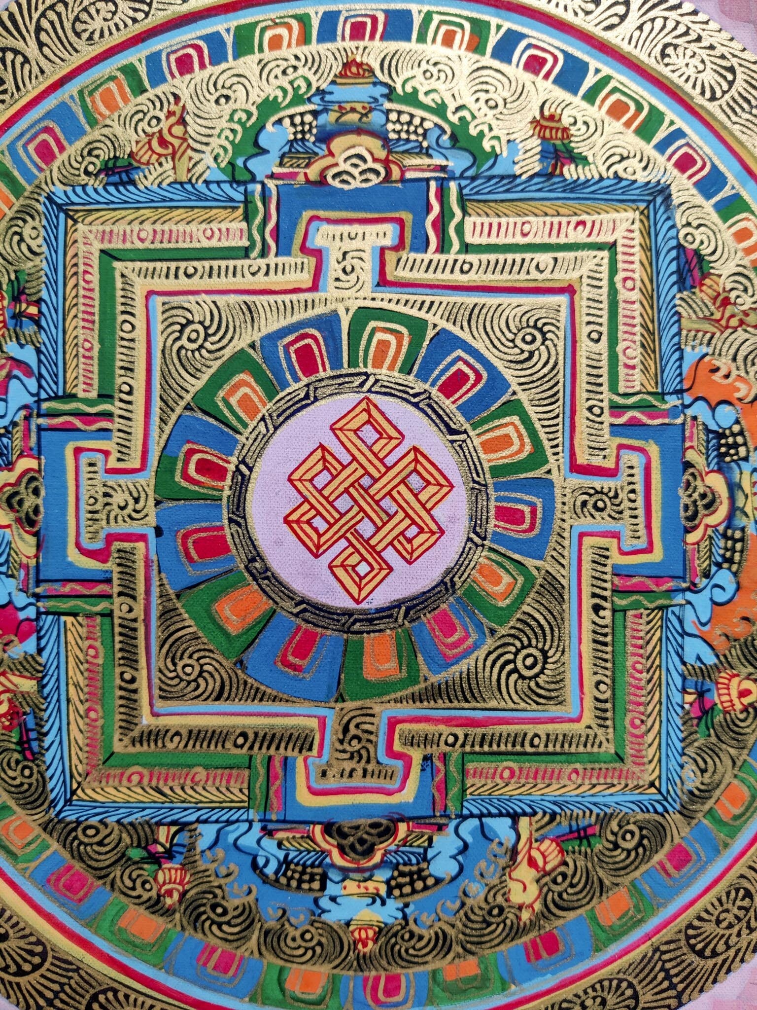 Endless Knot Thangka - Lucky Thanka