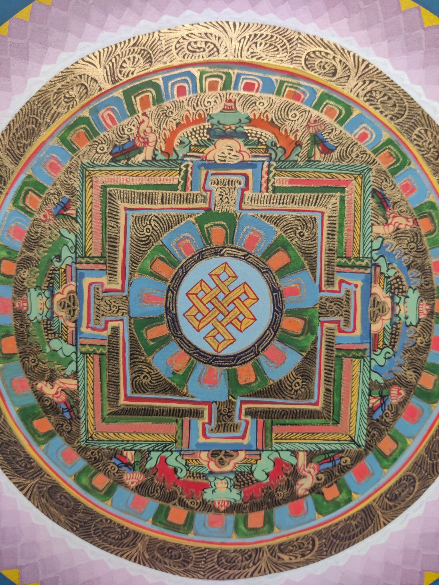 Sky Blue Mandala - Lucky Thanka