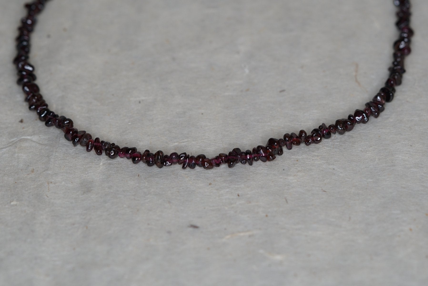 Red Garnet Chips necklace - Lucky Thanka