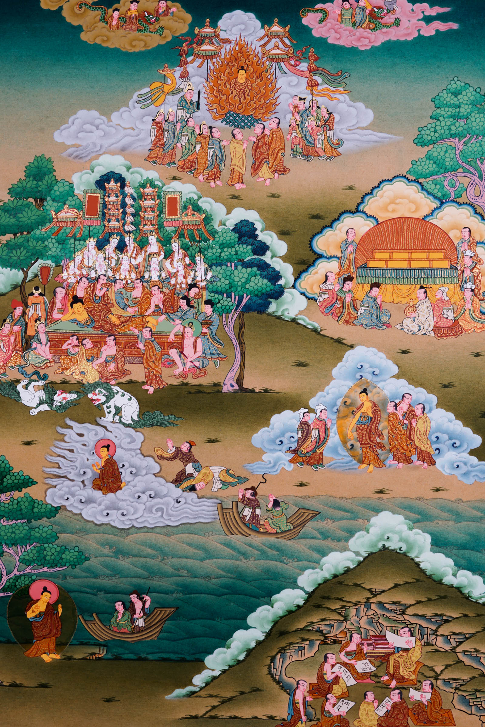 Thangka Painting - Buddha Life - Best handpainted thangka painting - LuckyThanka