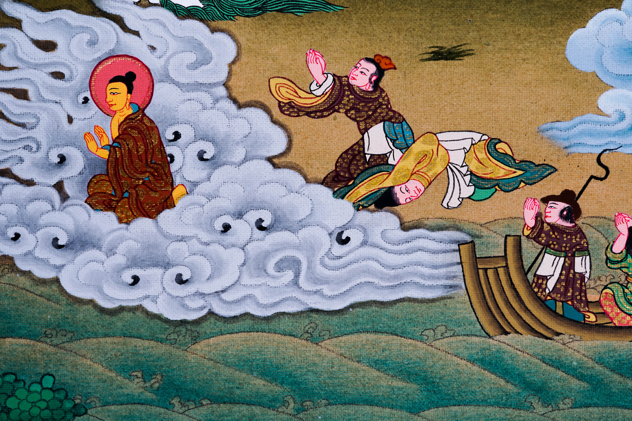 Thangka Painting - Buddha Life - Best handpainted thangka painting - LuckyThanka