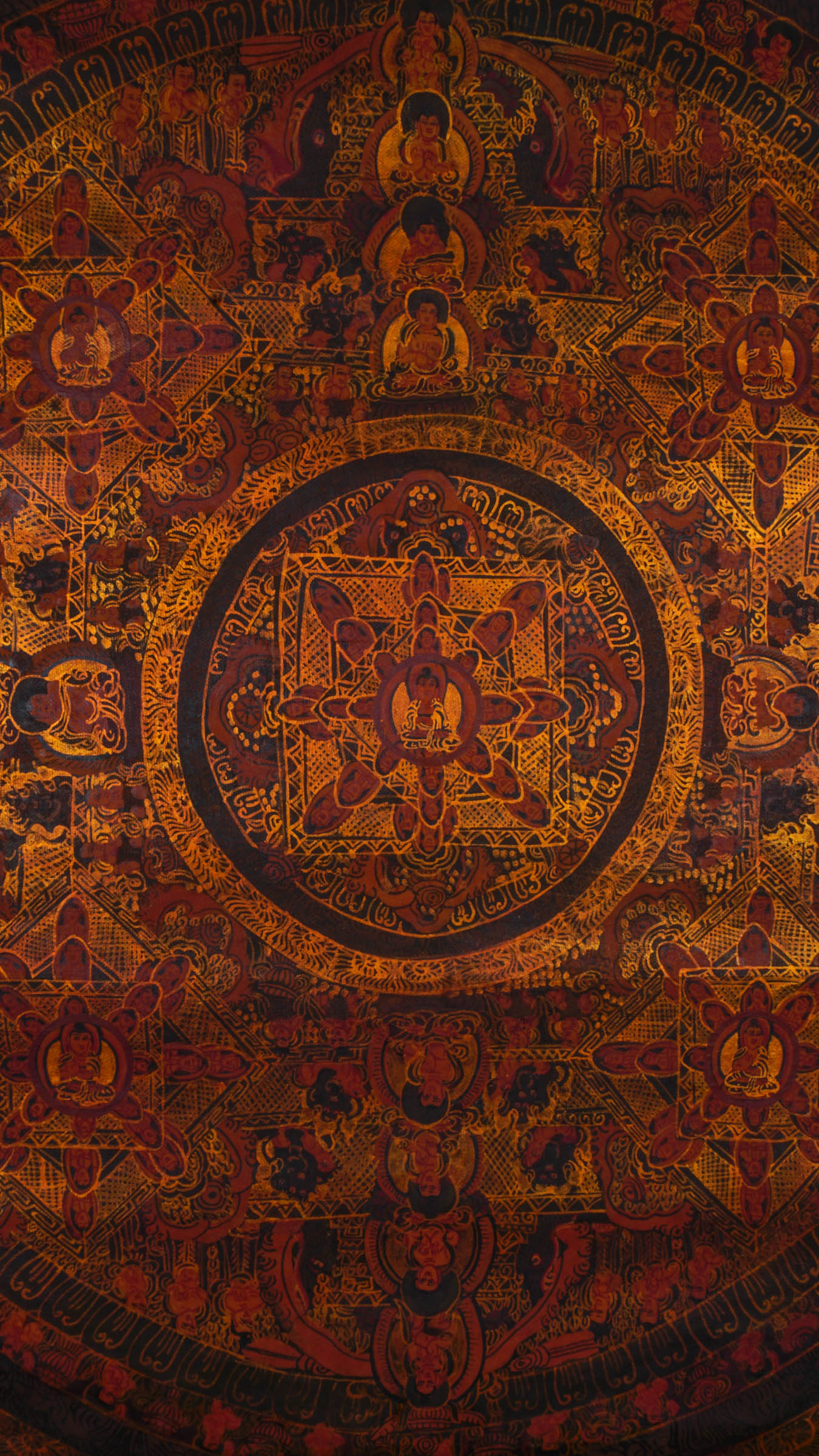 Old Antique Buddha Mandala Thangka for Sale - Lucky Thanka