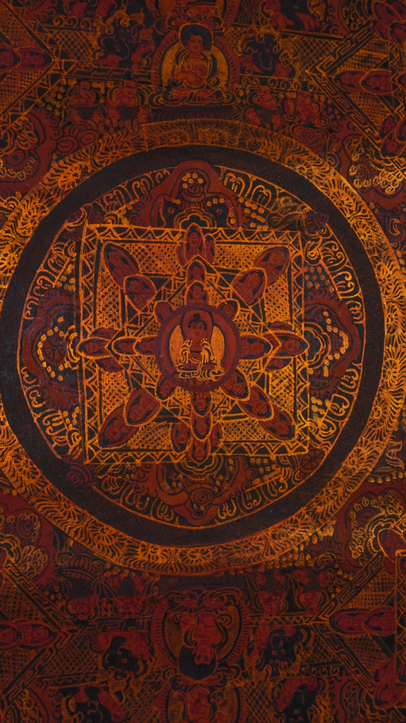 Old Antique Buddha Mandala Thangka for Sale - Lucky Thanka