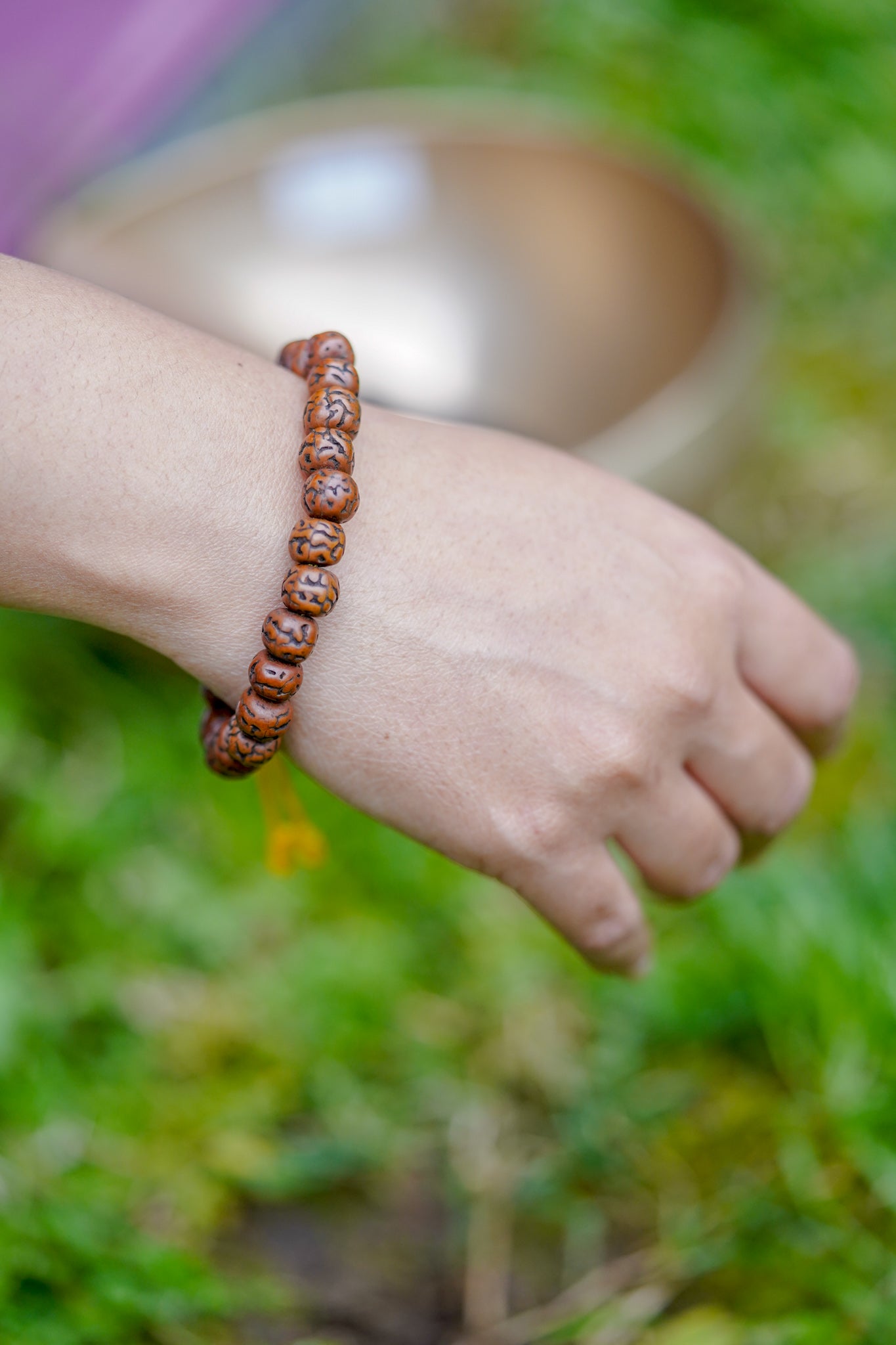 Natural Rudraksha Bracelet from Nepal - Lucky Thanka