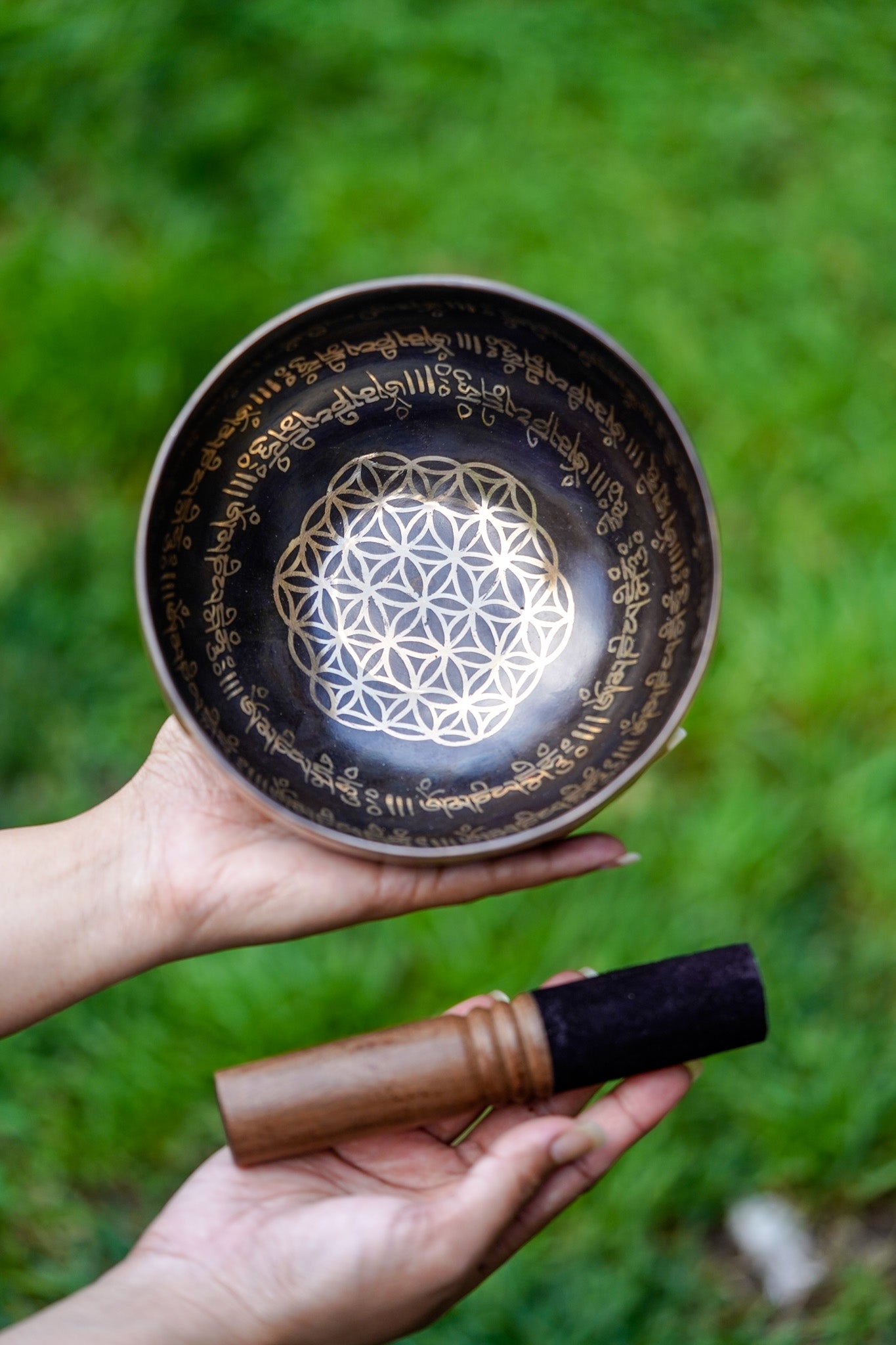 Flower Of Life Singing Bowl - Lucky Thanka