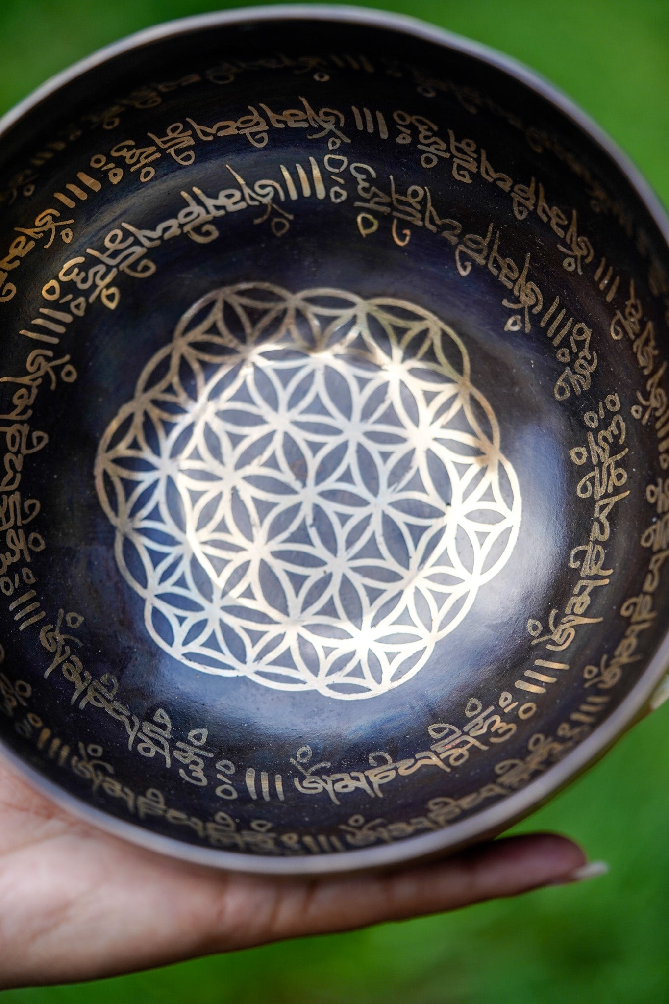 Flower Of Life Singing Bowl - Lucky Thanka