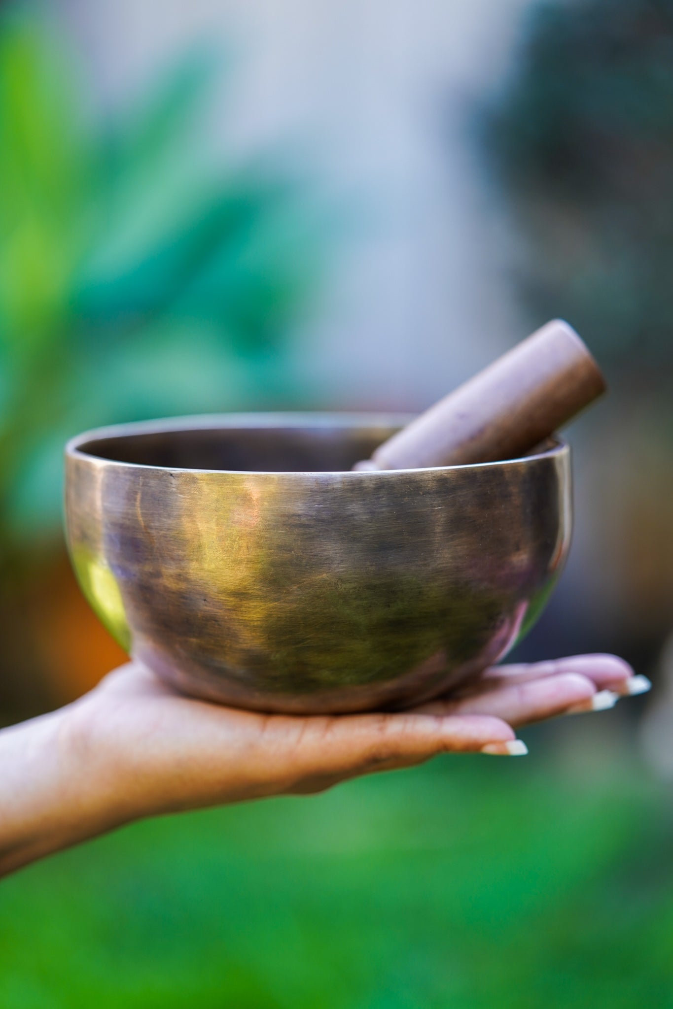 Hand Hammered Tiger Style Singing Bowl - Lucky Thanka