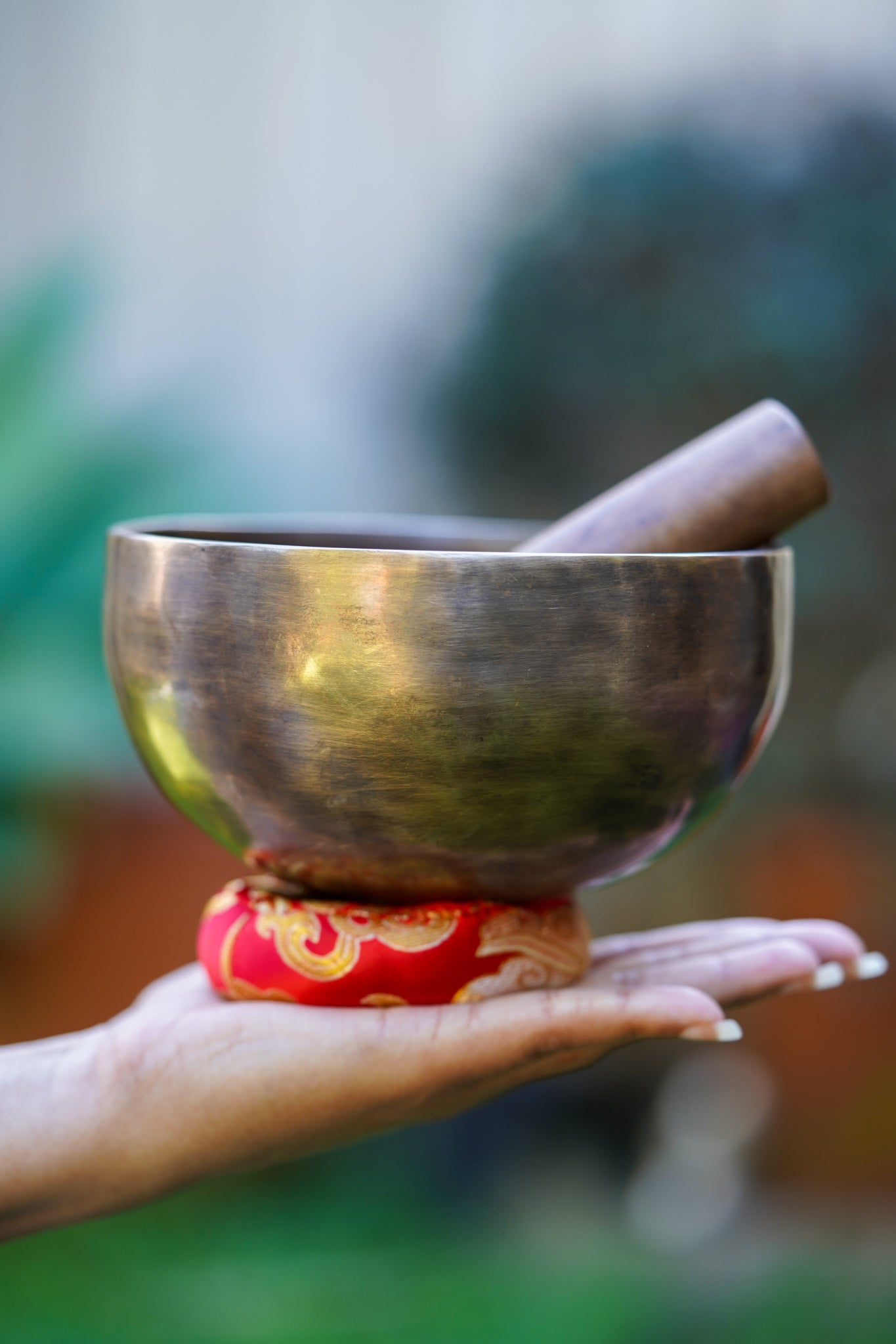Hand Hammered Tiger Style Singing Bowl - Lucky Thanka