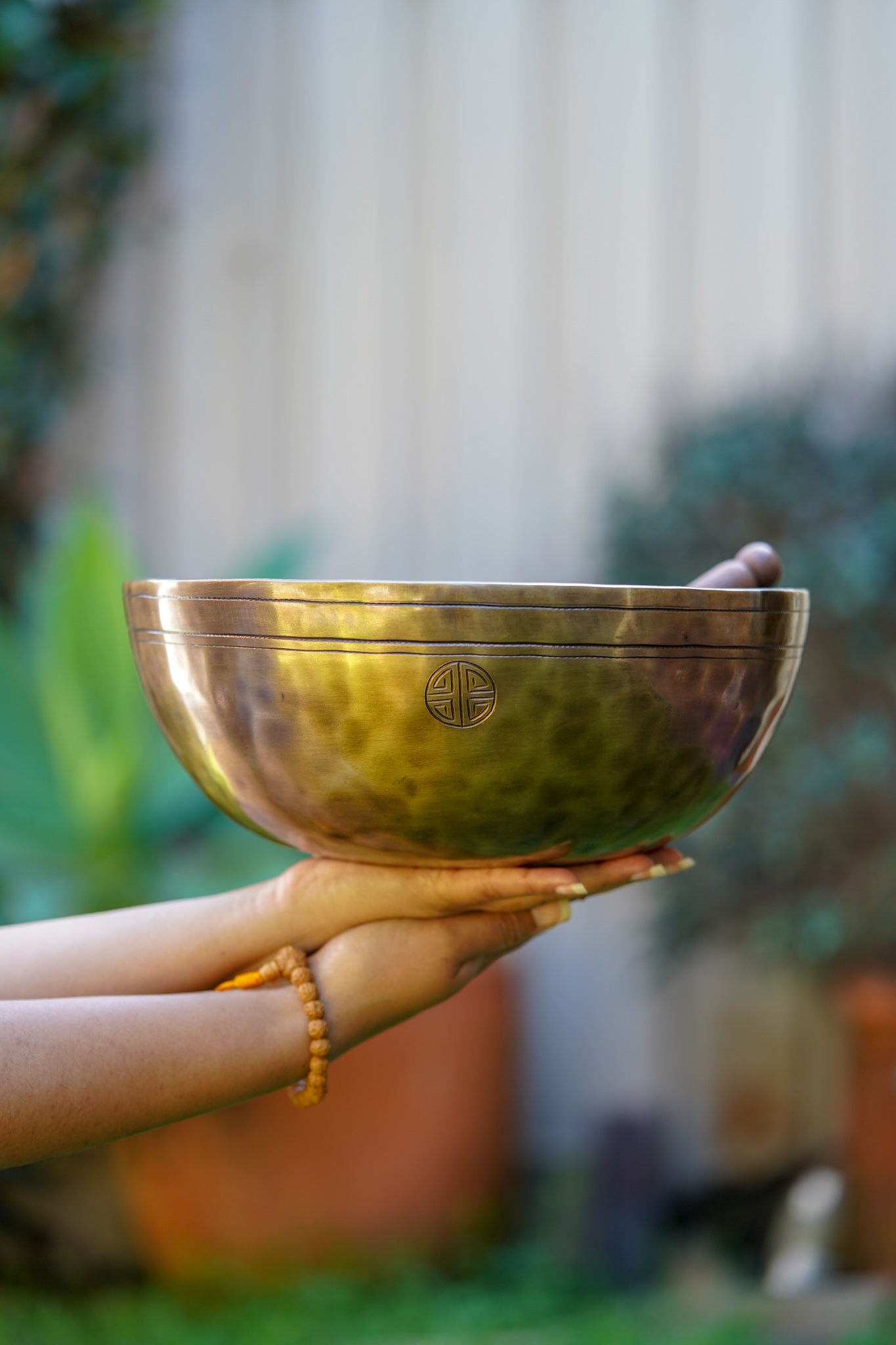 Full Moon Energy Singing Bowl - Double Hammered Bowl - Lucky Thanka