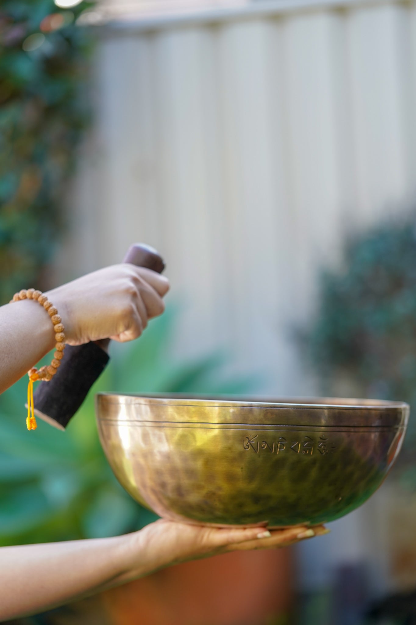 Full Moon Energy Singing Bowl - Double Hammered Bowl - Lucky Thanka