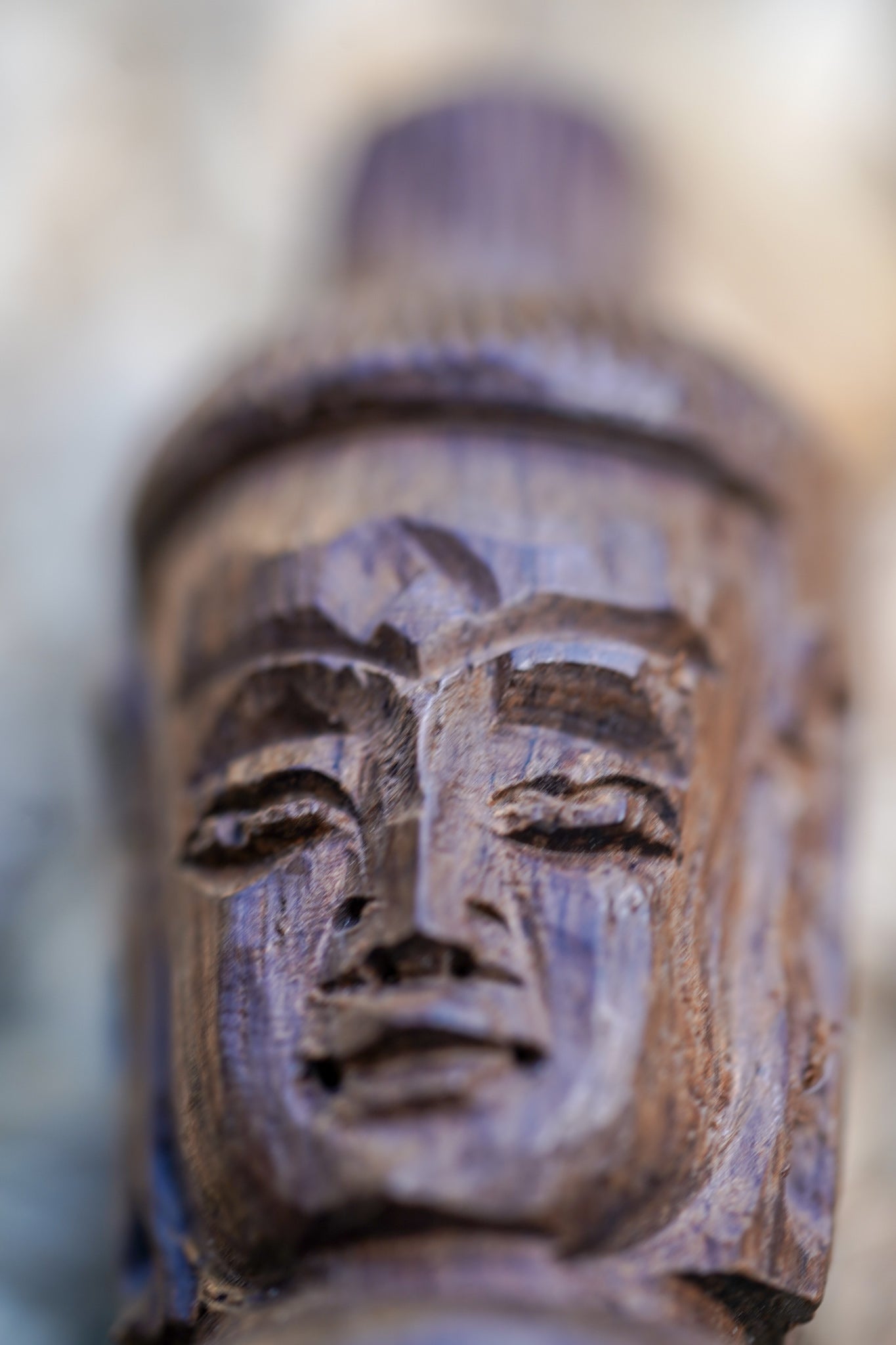 Singing Bowl Striker with Buddha Face - Lucky Thanka