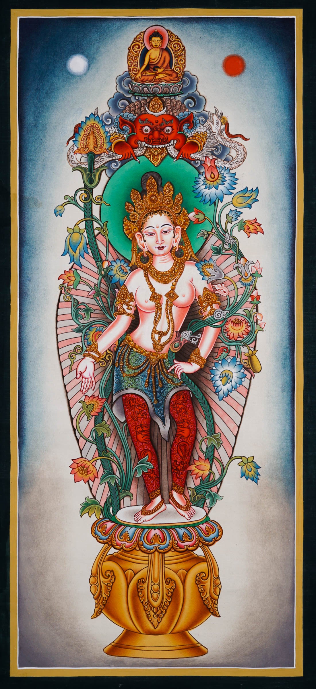 Tara thangka painting - Best handpainted thangka painting - LuckyThanka