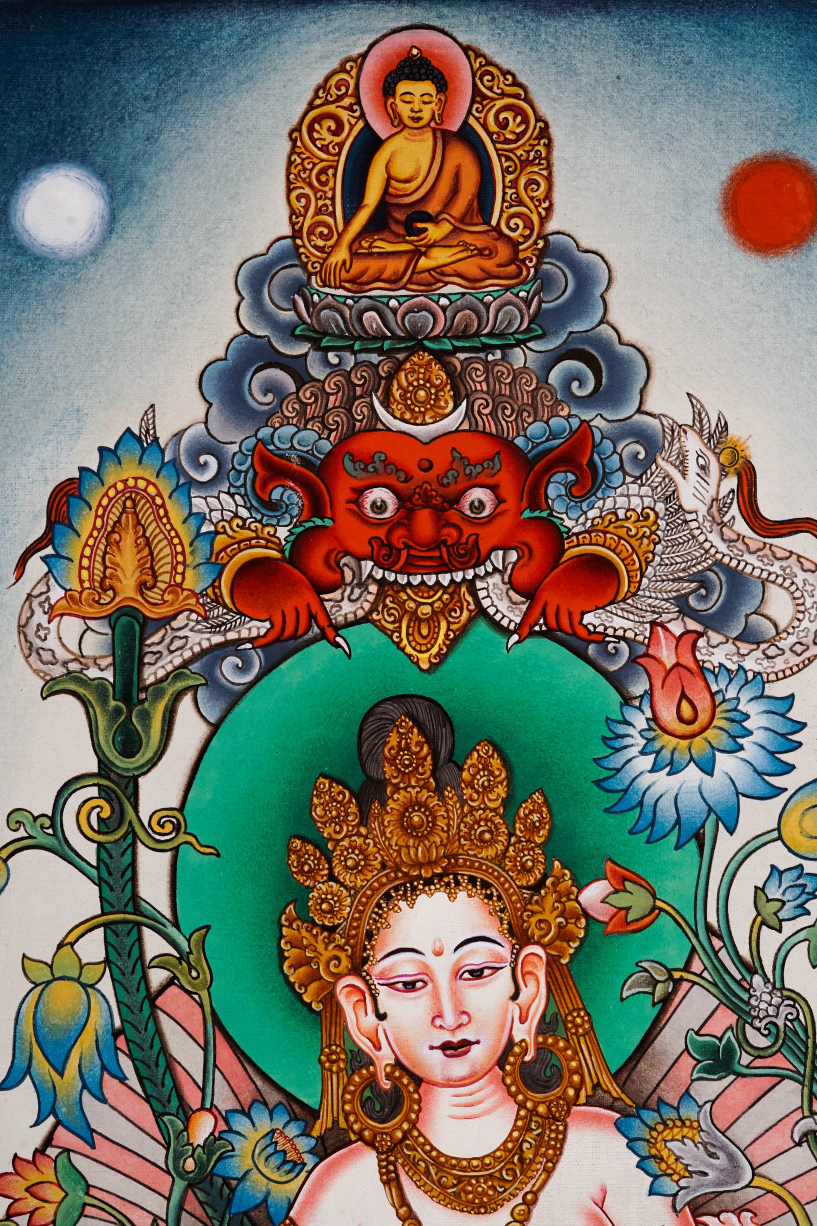 Tara thangka painting - Best handpainted thangka painting - LuckyThanka