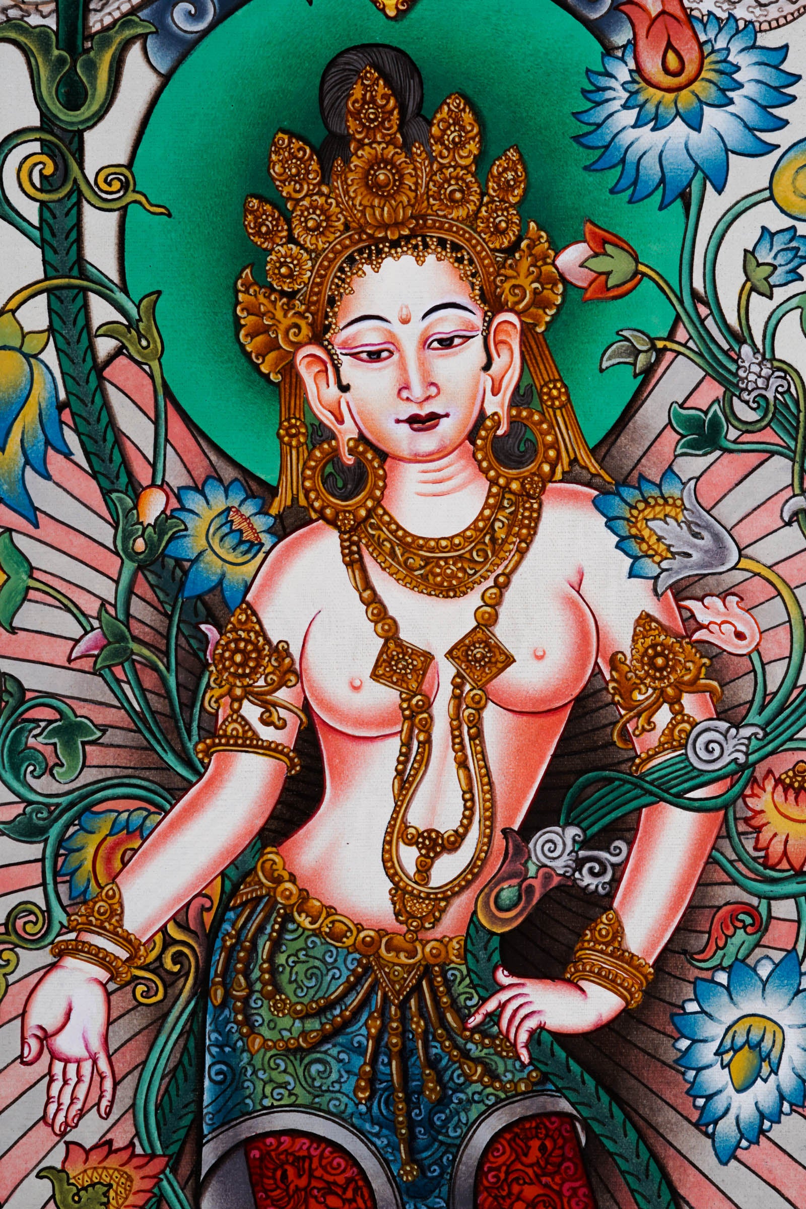 Tara thangka painting - Best handpainted thangka painting - LuckyThanka