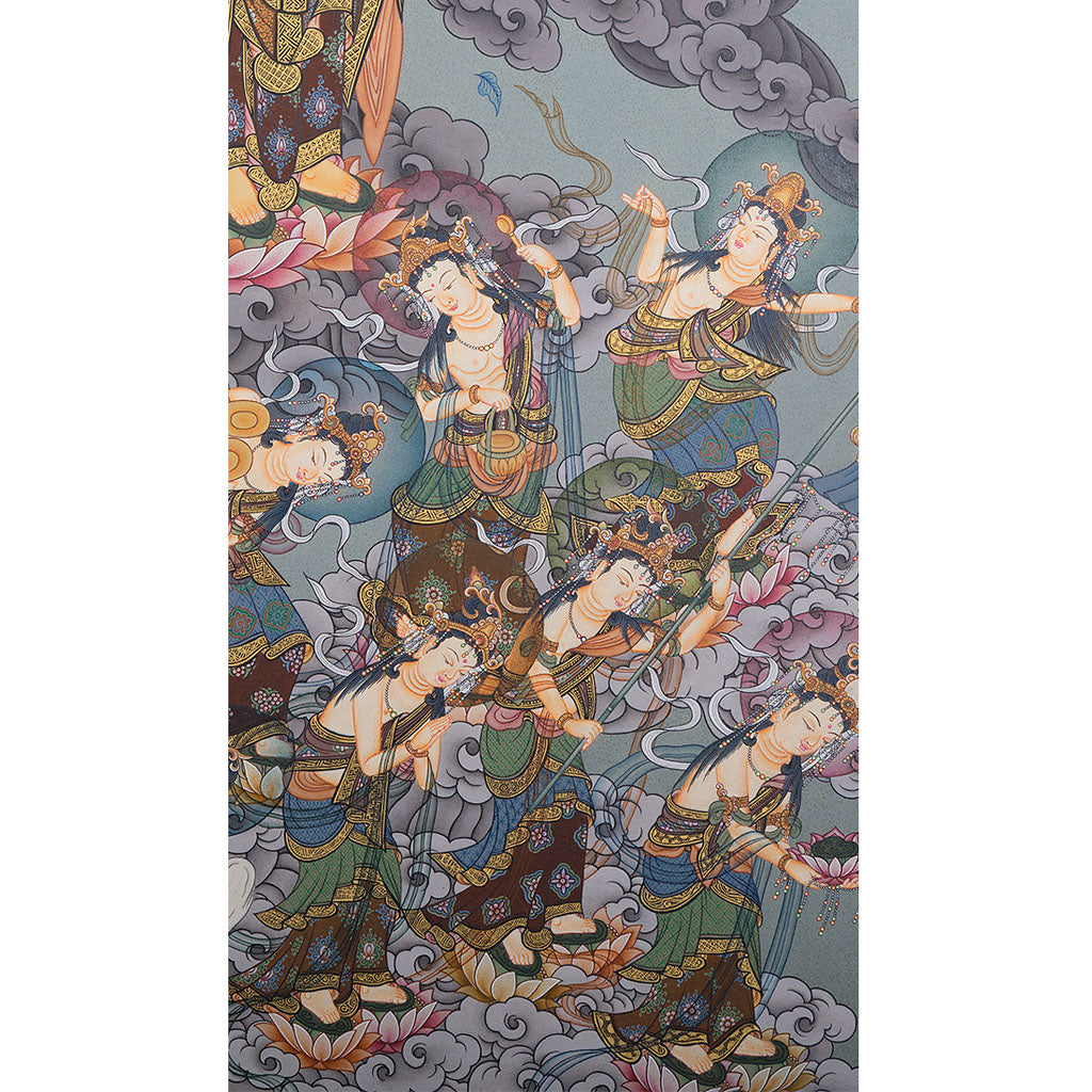 Japanese style Thangka Painting of Buddha beautiful pcs - Lucky Thanka
