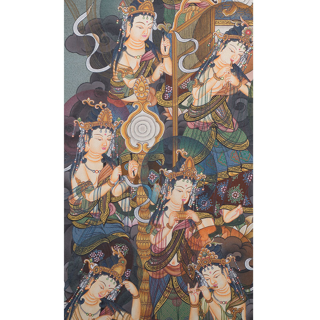 Japanese style Thangka Painting of Buddha beautiful pcs - Lucky Thanka