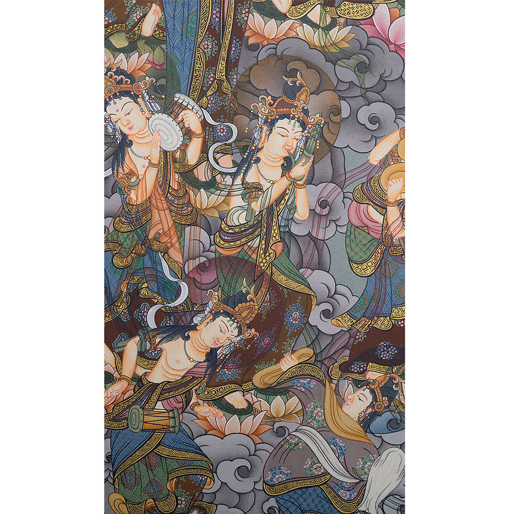 Japanese style Thangka Painting of Buddha beautiful pcs - Lucky Thanka