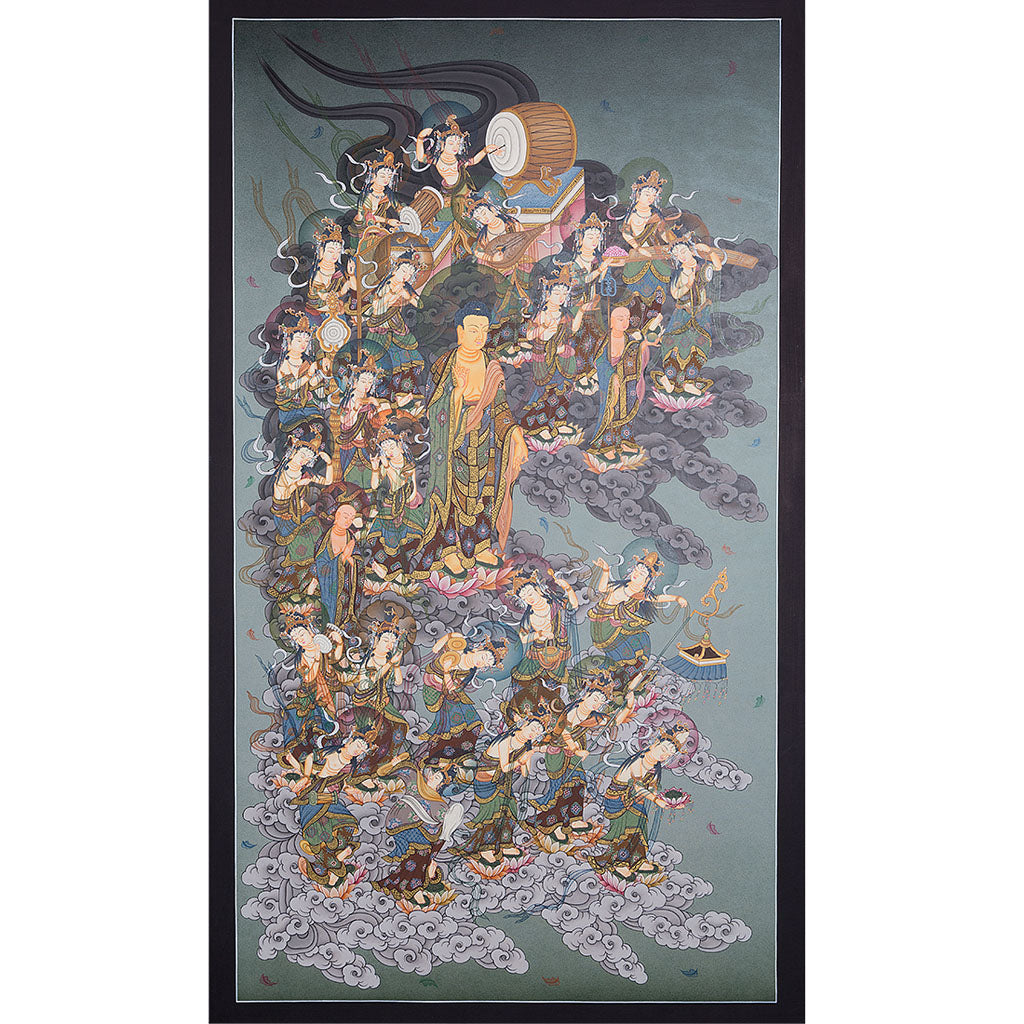 Japanese style Thangka Painting of Buddha beautiful pcs - Lucky Thanka