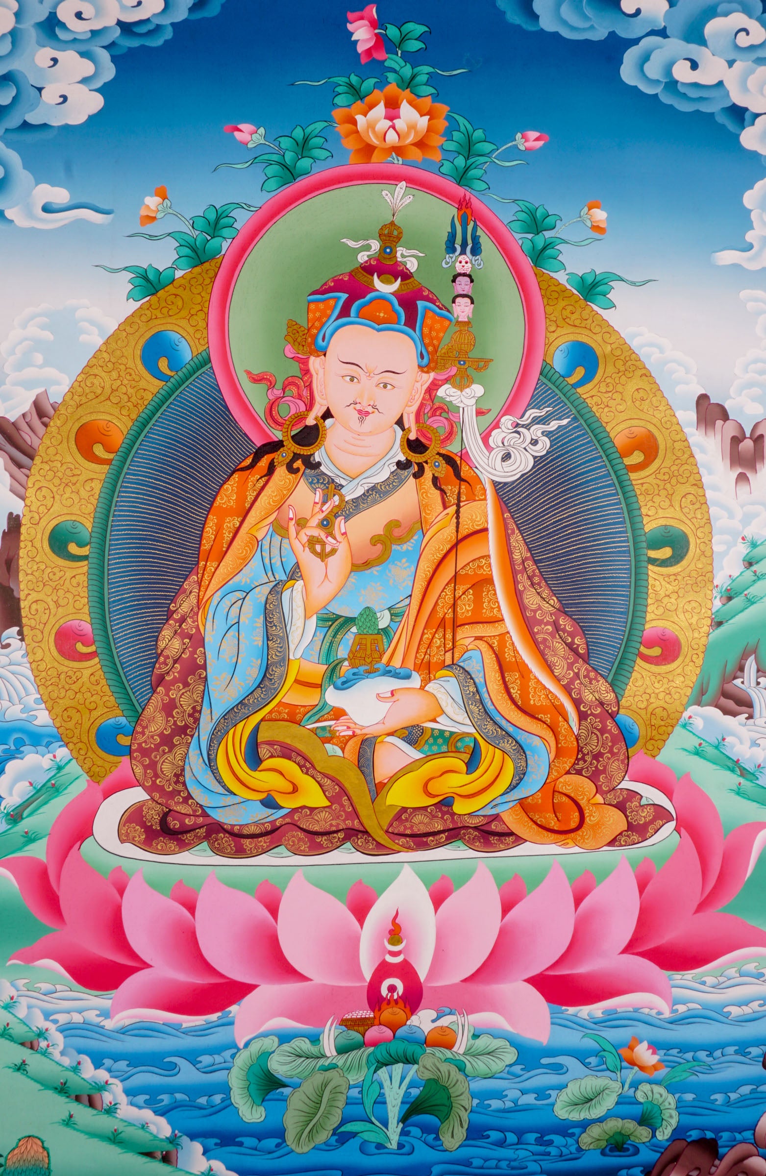 Guru Padmasambhava - Lucky Thanka