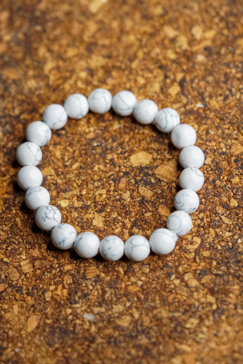 White Howlite Bracelet - Lucky Thanka