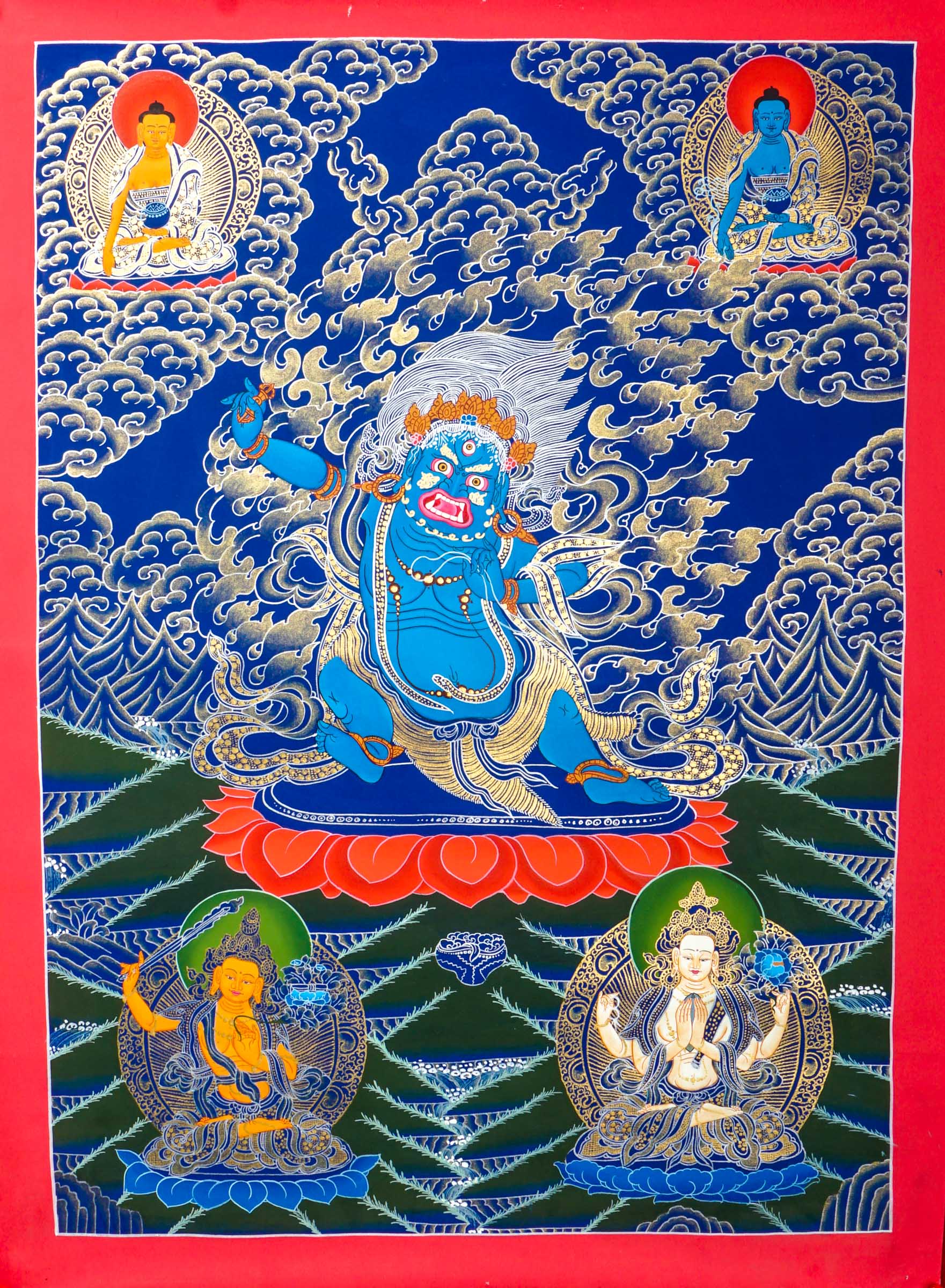 Vajrapani Thangka - Lucky Thanka