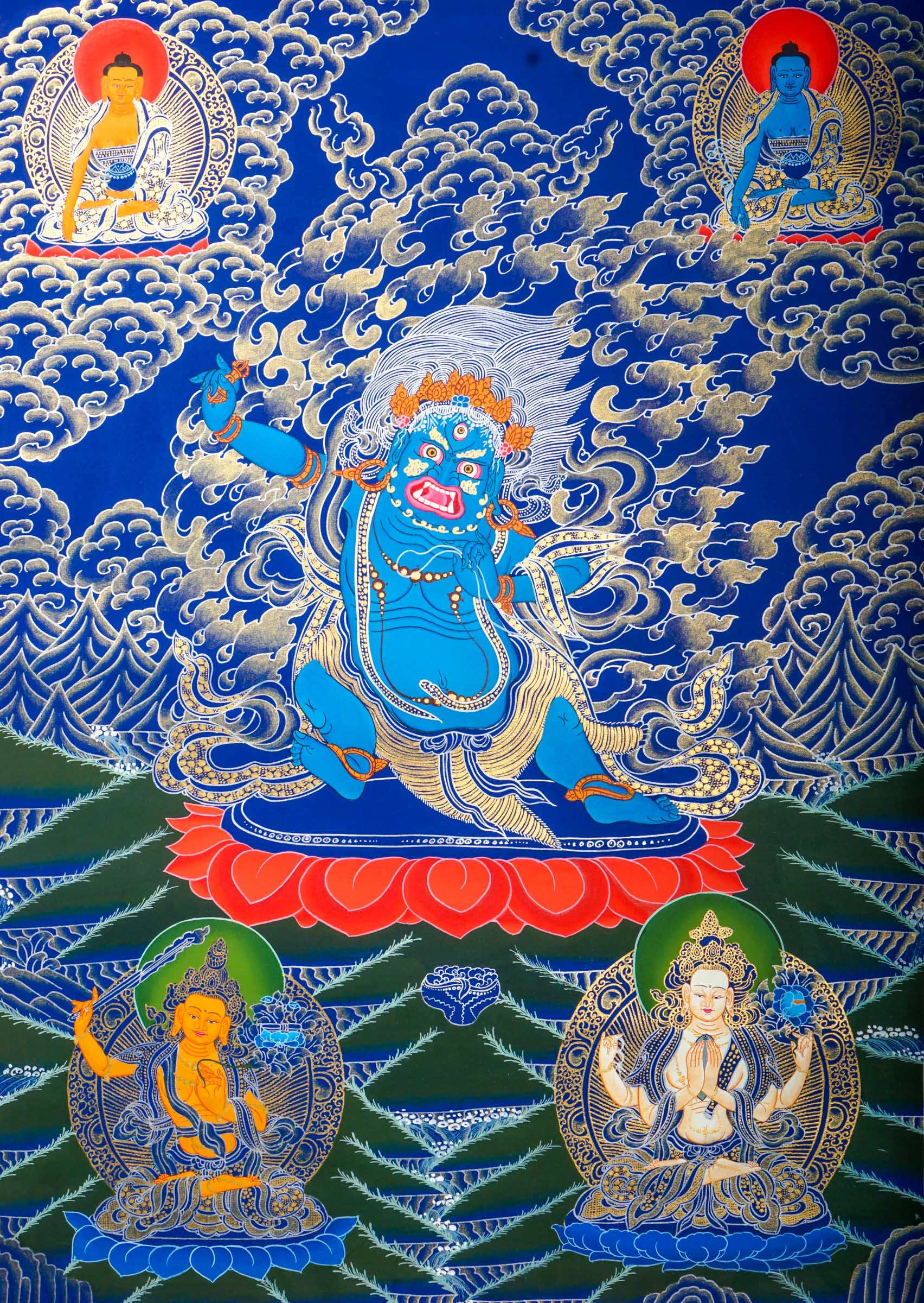 Vajrapani Thangka - Lucky Thanka