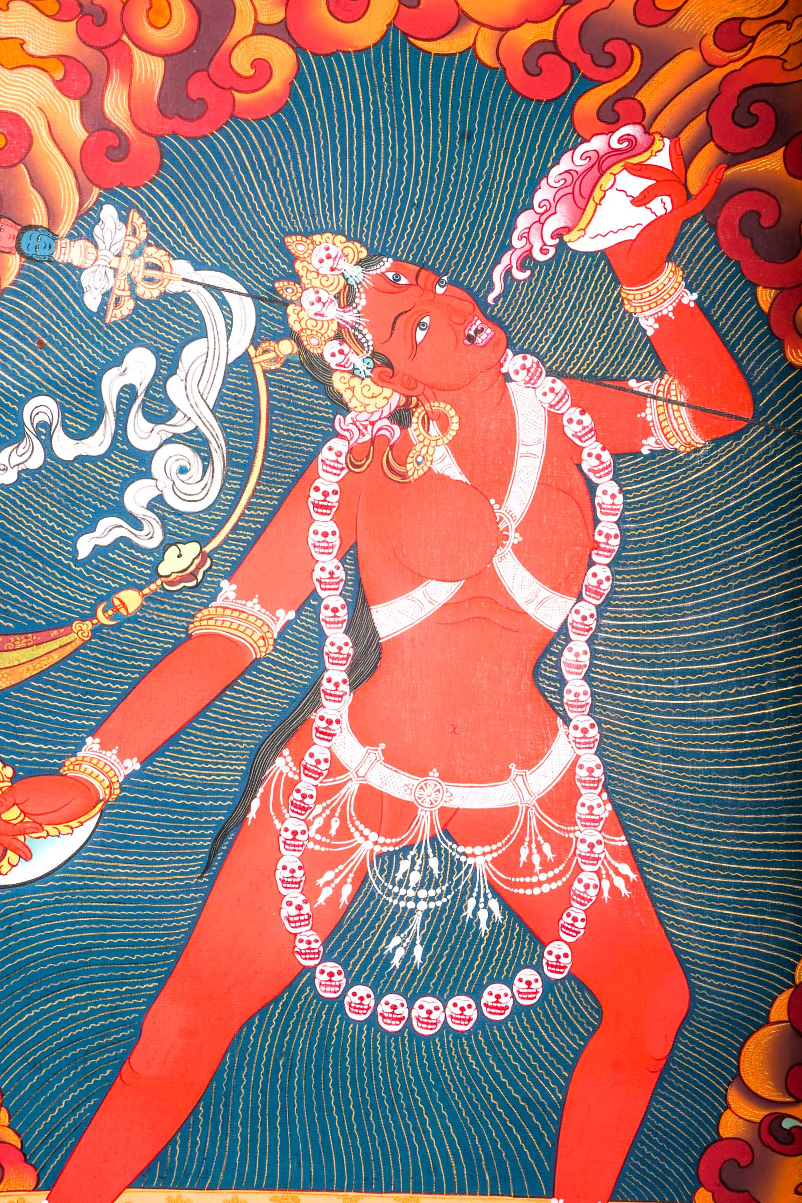 Wrathful Vajravarahi - Vajrayogini Art - Lucky Thanka