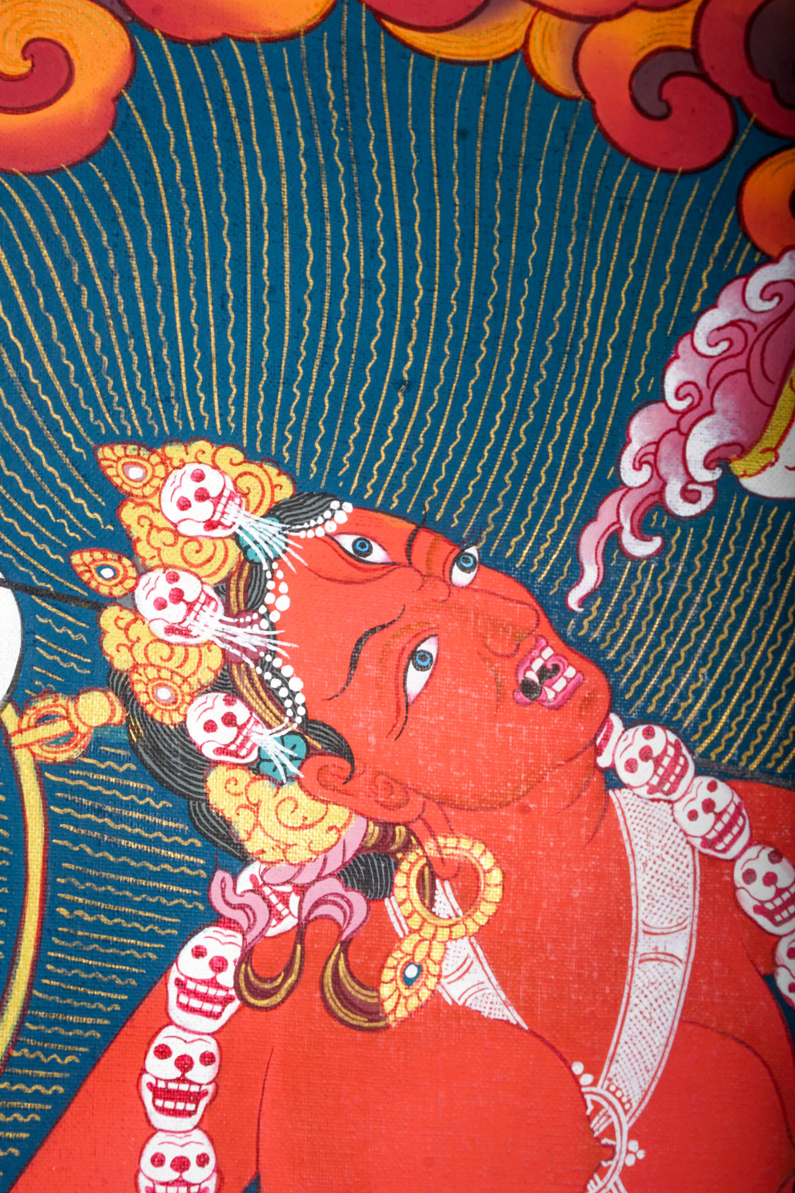 Wrathful Vajravarahi - Vajrayogini Art - Lucky Thanka