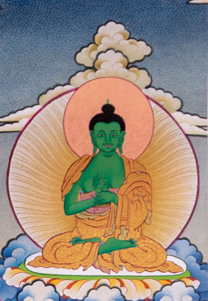 Manjushri Thangka Painting from Nepal - Lucky Thanka