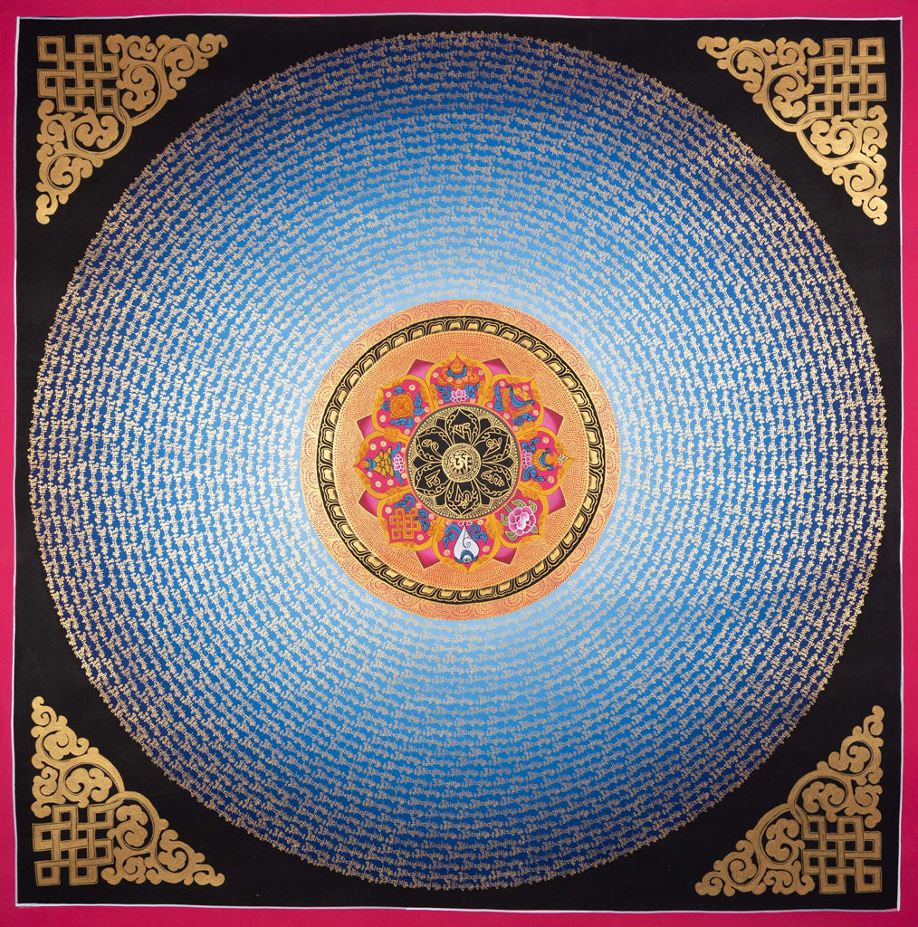 8 Auspicious Mandala High quality Tibetan Thangka Painting - Lucky Thanka