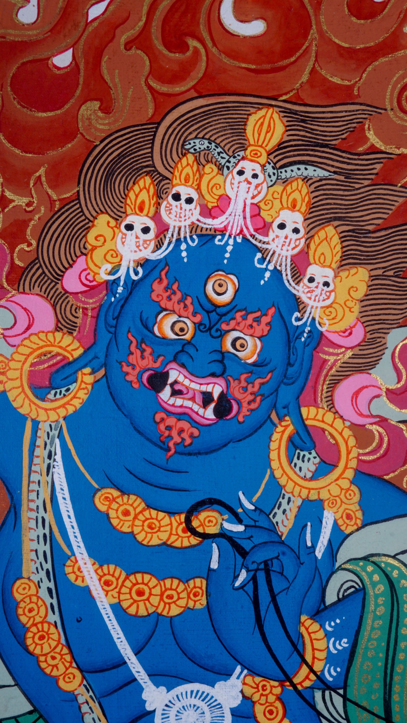 Wrathful Vajrapani Thangka - Lucky Thanka