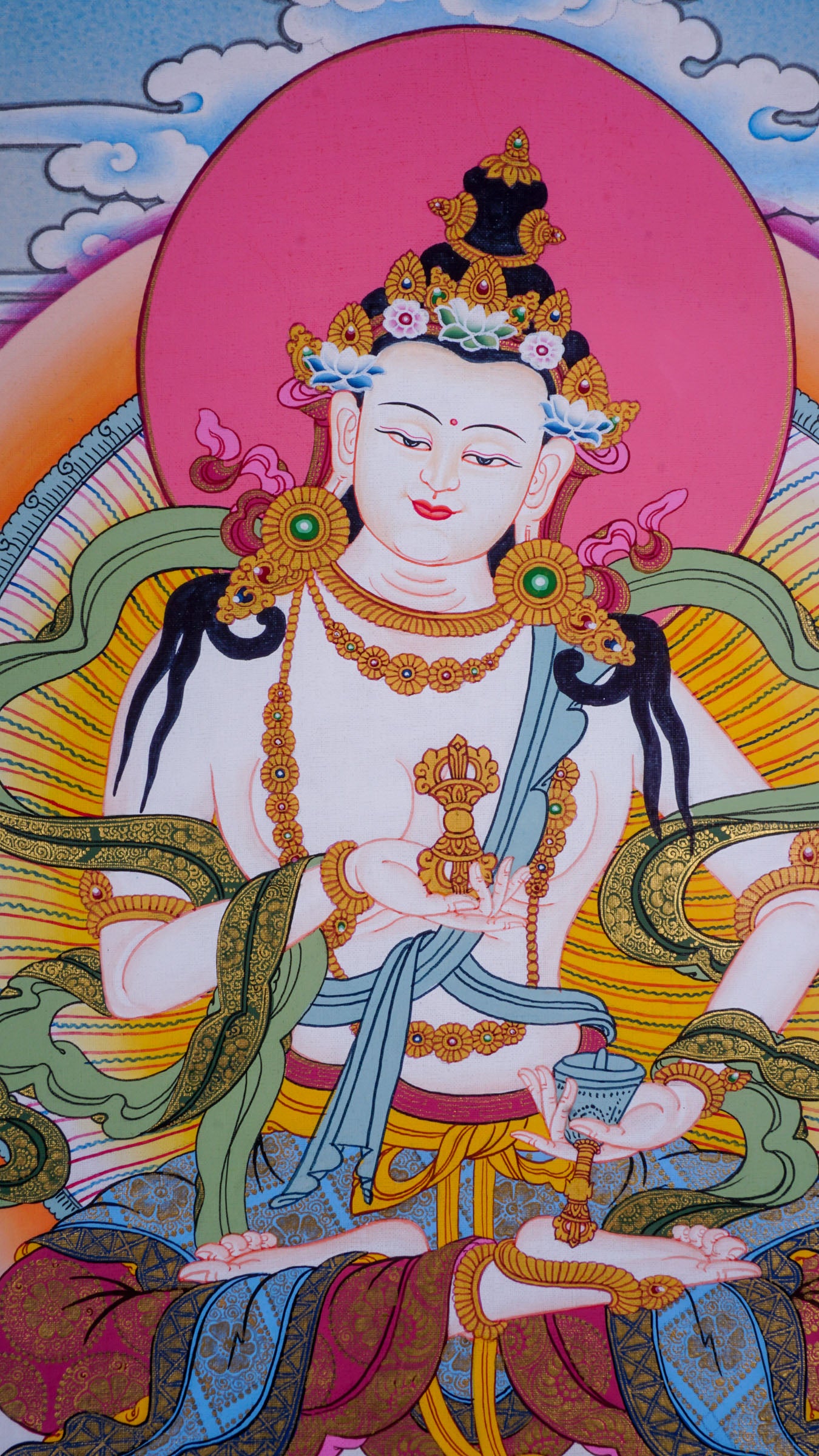 Vajrasattva Thangka - Lucky Thanka