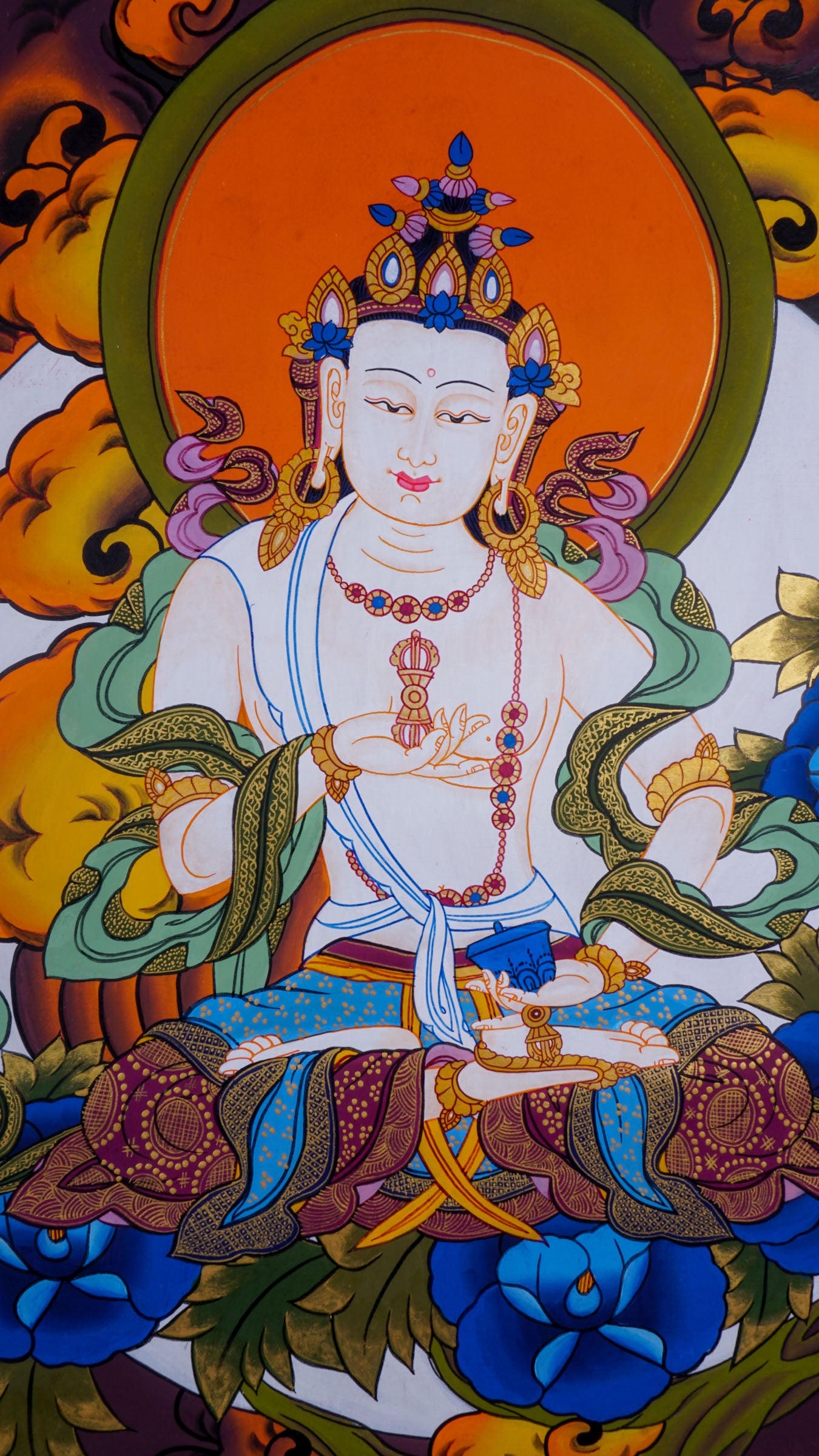 Vajrasattva Thangka - Lucky Thanka